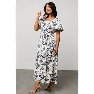 Baltic Born Graceland Maxi Dress | Cream + Navy Floral Size MM